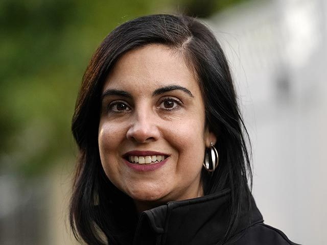 Republican New York state Assemblywoman Nicole Malliotakis poses for a portrait while seeking voter support in a neighborhood on the Staten Island borough of New York, Thursday, Oct. 8, 2020. Malliotakis is trying to unseat U.S. Rep. Max Rose, D-N.Y., a 33 year-old Army veteran who served in Afghanistan, in …