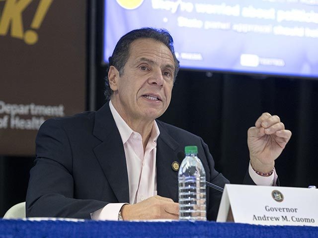In this Nov. 25, 2020 photo provided by the Office of Governor Andrew M. Cuomo, Gov. Cuomo