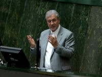 Iranian Minister of Labor Ali Rabiei speaks during a meeting of the Iranian parliament for his impeachment on March 13, 2018. / AFP PHOTO / ATTA KENARE (Photo credit should read ATTA KENARE/AFP via Getty Images)