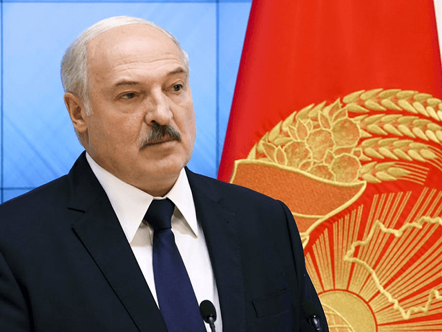 Belarusian President Alexander Lukashenko speaks during a meeting with the country's polit