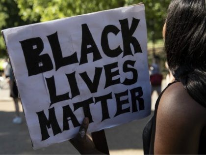 LONDON, ENGLAND - JUNE 01: Protesters take part in a 'Black Lives Matter' demonstration ne