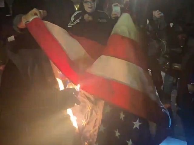 Watch: Antifa Burns U.S. Flag While Shouting ‘Death to Your F**king Empire’
