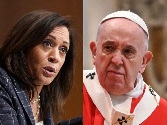 Kamala Harris and Pope Francis