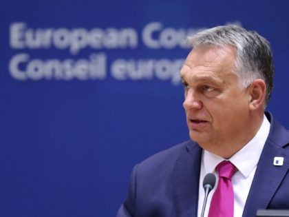 Hungary's Prime Minister Viktor Orban attends the face-to-face EU summit in Brussels, on O