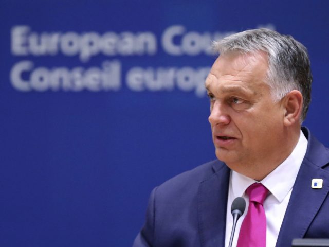 Hungary's Prime Minister Viktor Orban attends the face-to-face EU summit in Brussels, on O