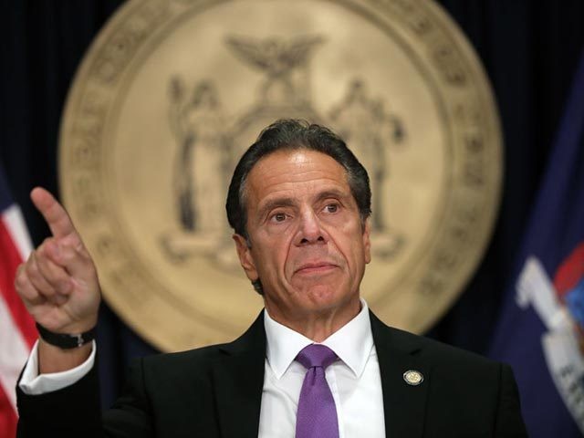 NEW YORK, NEW YORK - SEPTEMBER 08: New York state Gov. Andrew Cuomo speaks at a news conference on September 08, 2020 in New York City. Cuomo, though easing restrictions on casinos and malls throughout the state, has declined to do so for indoor dining in restaurants in New York …