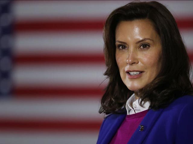 SOUTHFIELD, MICHIGAN - OCTOBER 16: Gov. Gretchen Whitmer introduces Democratic presidentia