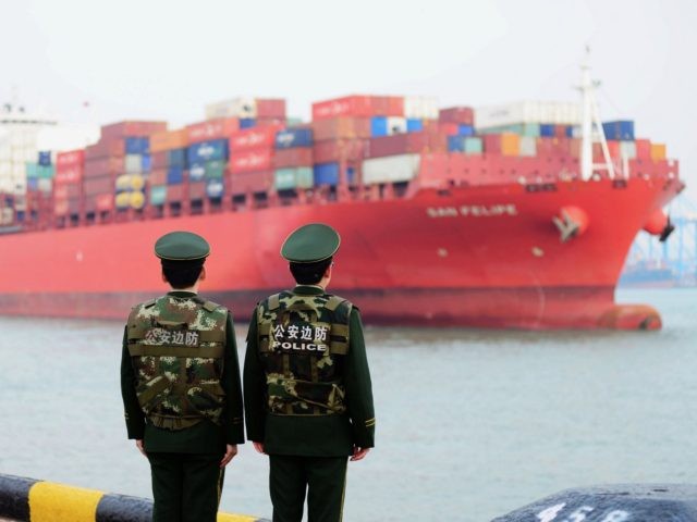 China's trade surplus with the United States narrowed for a second month in a row in February, dropping to 21 billion USD, official data showed on March 8, amid rising trade tensions with the Trump administration. / AFP PHOTO / - / China OUT (Photo credit should read -/AFP via …