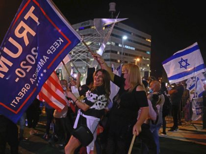 Israelis for Trump (Menahem Kahana / AFP / Getty)