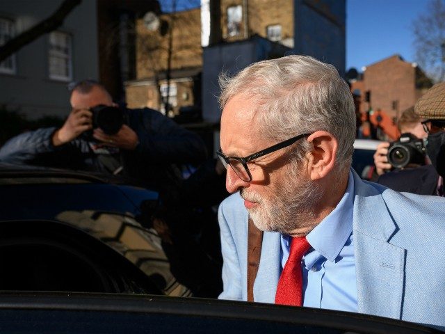 LONDON, ENGLAND - NOVEMBER 18: Former Labour party leader Jeremy Corbyn leaves his home on