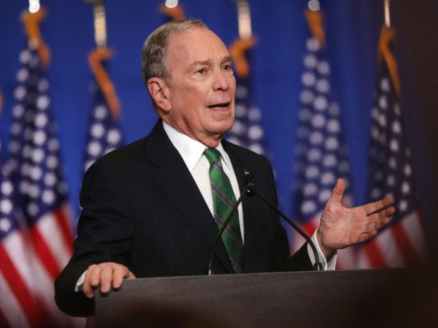 NEW YORK, NEW YORK - MARCH 04: Former Democratic presidential candidate Mike Bloomberg addresses his staff and the media after announcing that he will be ending his campaign on March 04, 2020 in New York City. Bloomberg, who has endorsed Joe Biden, spent millions of dollars in his short lived …