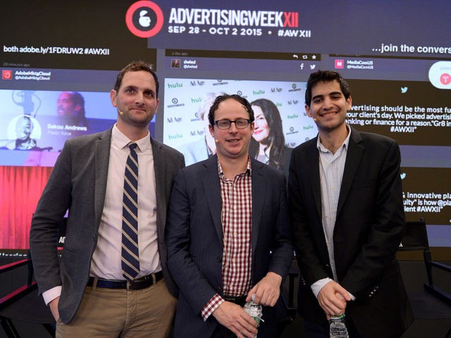 NEW YORK, NY - SEPTEMBER 30: FiveThirtyEight Politics Editor Michah Cohen, FiveThirtyEight Statistician, Author and Founder Nate Silver, and FiveThirtyEight Senior Political Writer and Analyst Harry Enten speak onstage at the Nate Silver and FiveThirtyEight: The Election Playoff Preview panel presented by ESPN during Advertising Week 2015 AWXII at Nasdaq …