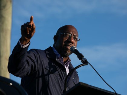 MARIETTA, GA - NOVEMBER 15: Democratic U.S. Senate candidate Raphael Warnock of Georgia sp