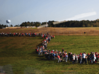 PHOTOS: Lines Wind Through the Countryside for Trump in North Carolina