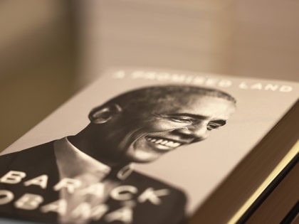 NEW YORK, NEW YORK - NOVEMBER 17: Former President Barack Obama's memoir is seen on display at the Greenlight Bookstore in the Flatbush neighborhood of Brooklyn on November 17, 2020 in New York City. "A Promised Land" is the first of two memoirs written by former President Obama. (Photo by …