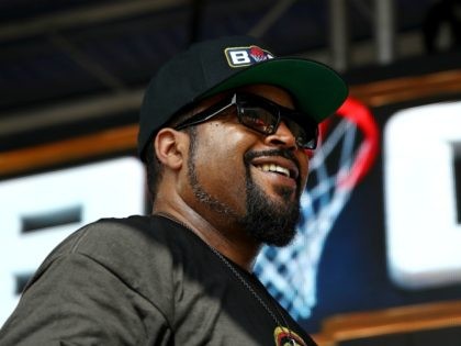 HOUSTON, TX - JUNE 22: Entertainer Ice Cube, performs during week one of the BIG3 three on three basketball league at Toyota Center on June 22, 2018 in Houston, Texas. (Photo by Ronald Martinez/BIG3/Getty Images)