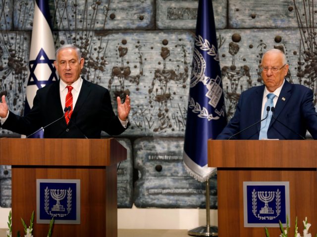 Israeli Prime Minister Benjamin Netanyahu speaks after being tasked by President Reuven Ri