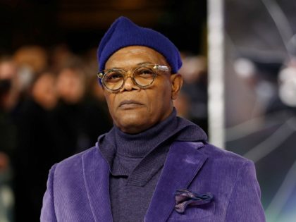 US actor Samuel L Jackson poses on arrival for the European premiere of Glass in central London on January 9, 2019. (Photo by Tolga AKMEN / AFP) (Photo credit should read TOLGA AKMEN/AFP via Getty Images)