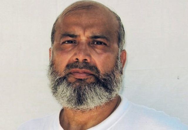 This undated image provided by the counsel to Saifullah Paracha shows Paracha at the Guantanamo Bay detention center. Paracha the oldest prisoner at the Guantanamo Bay detention center went to his latest review board hearing with a degree of hope, an emotion that has been scarce during his 16 years …