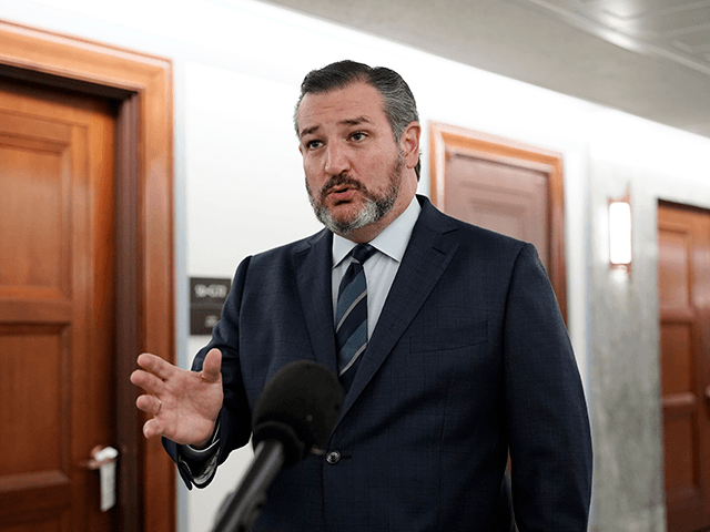 Sen. Ted Cruz, R-Texas, arrives and speaks to the media before for a Senate Judiciary Committee business meeting, Thursday morning, Oct. 22, 2020, on Capitol Hill in Washington, where the nomination of Judge Amy Coney Barrett, will have a committee vote. A vote by the full Senate could come next …