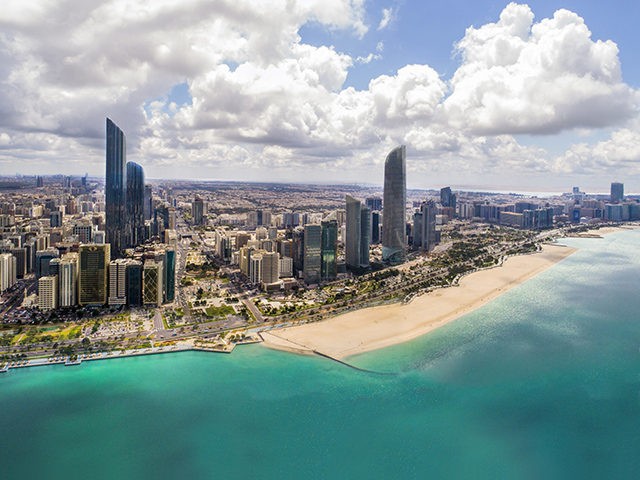 Aerial View of Abu Dhabi City