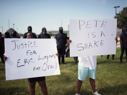 Black Lives Matter Buttigieg protest (Scott Olson / Getty)