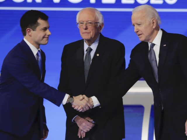 Buttigieg Sanders Biden (Charles Krupa / Associated Press)