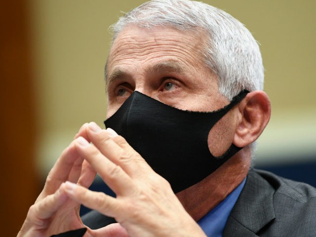 Director of the National Institute of Allergy and Infectious Diseases Dr. Anthony FauciÂ wears a face mask as he waits to testify before a House Committee on Energy and Commerce on the Trump administration's response to the COVID-19 pandemic on Capitol Hill in Washington on Tuesday, June 23, 2020. (Kevin …