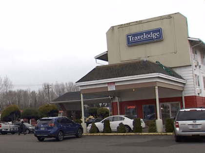 Fife, Washington, Travelodge is being occupied by homeless people. (Video Screenshot/KING5 News)