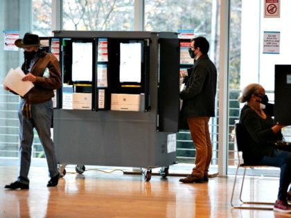 A federal judge in Georgia ordered two counties to reverse a decision removing more than 4,000 voters from the rolls ahead of the Jan. 5 runoff elections. | Jessica McGowan/Getty Images