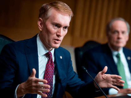 Asylum - Sen. James Lankford, R-OK, directs a question to Mark A. Morgan, acting commissioner of the US Customs and Border Protection, during the Senate Homeland Security and Governmental Affairs hearing titled "CBP Oversight: Examining the Evolving Challenges Facing the Agency", in the Dirksen Senate Office Building on June 25, …