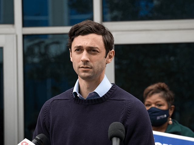 Jon Ossoff, Democratic candidate for a U.S. Senate seat in Georgia, holds a press conference to discuss Sen. David Perdue's (R-GA) stock trading practices at the IBEW local union headquarters on November 30, 2020 in Atlanta, Georgia. Ossoff and Democratic candidate for U.S. Senate Raphael Warnock are locked in a …