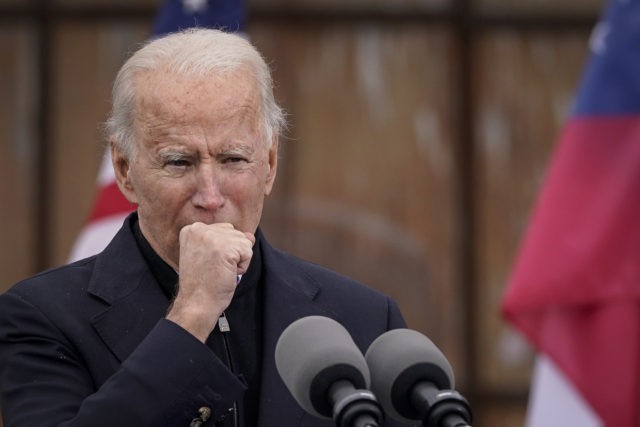 ATLANTA, GA - DECEMBER 15: U.S. President-elect Joe Biden speaks during a drive-in rally f
