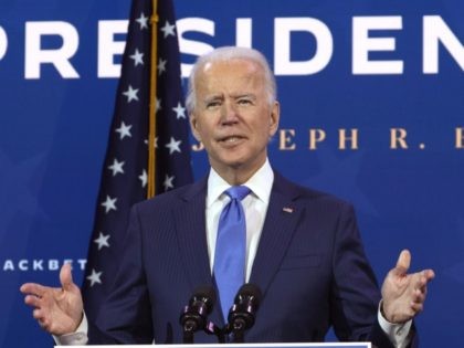 WILMINGTON, DELAWARE - DECEMBER 01: U.S. President-elect Joe Biden speaks during an event to name his economic team at the Queen Theater December 1, 2020 in Wilmington, Delaware. Biden is nominating and appointing key positions of the team, including Janet Yellen to be Secretary of the Treasury. (Photo by Alex …