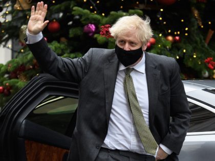 LONDON, ENGLAND - DECEMBER 09: British Prime Minister Boris Johnson returns from the weekl