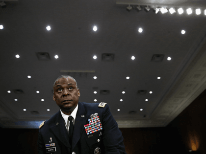 Gen. Lloyd Austin III, commander of U.S. Central Command, prepares to testify before the S