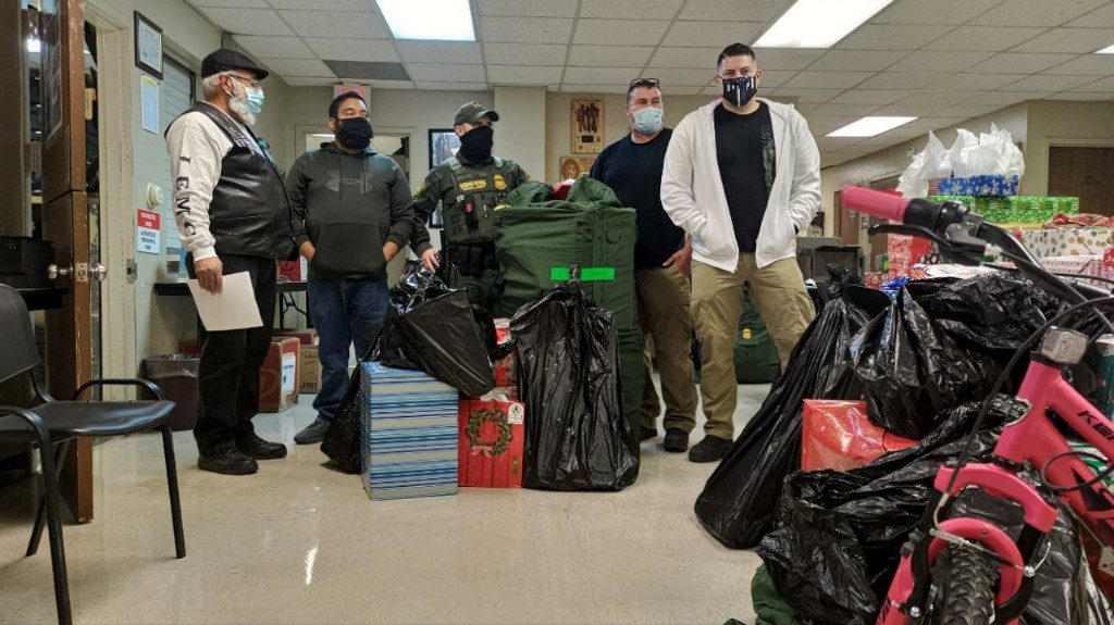 Border Patrol agents from the Fallen Agents Fund prepare to deliver Christmas presents to the families of fallen Border Patrol agents. (Photo: The Fallen Agents Fund)