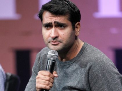 SAN FRANCISCO, CA - OCTOBER 09: Actor Kumail Nanjiani speaks onstage during "How to Earn Thousands Making Comedy" at the Vanity Fair New Establishment Summit at Yerba Buena Center for the Arts on October 9, 2014 in San Francisco, California. (Photo by Kimberly White/Getty Images for Vanity Fair)
