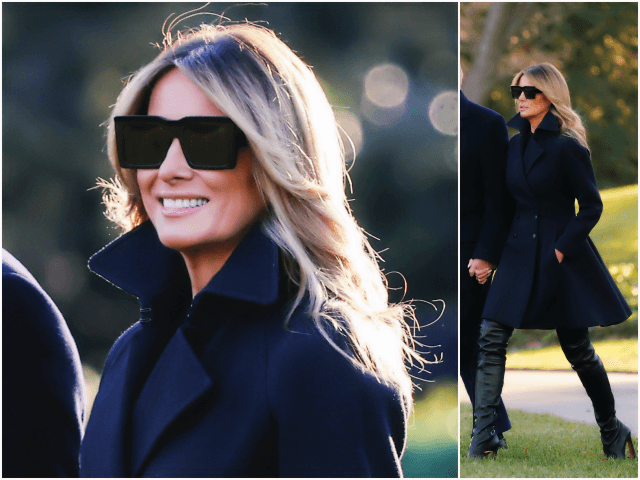 First Lady Melania Trump departed the White House for Palm …