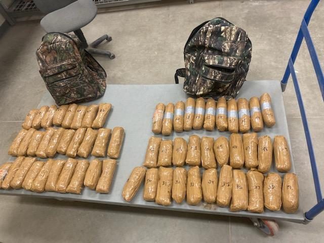 Border Patrol agents find $3 million worth of meth and fentanyl in backpacks carried by a Mexican illegal alien. (Photo: U.S. Border Patrol/Tucson Sector)