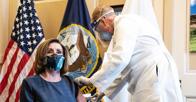 Nancy Pelosi and Mitch McConnell Receive Coronavirus Vaccine