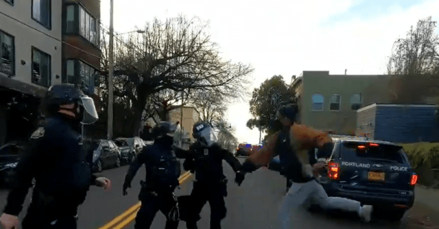 WATCH: Eviction Protesters Attack Portland Police, Set Up 'Autonomous Zone'