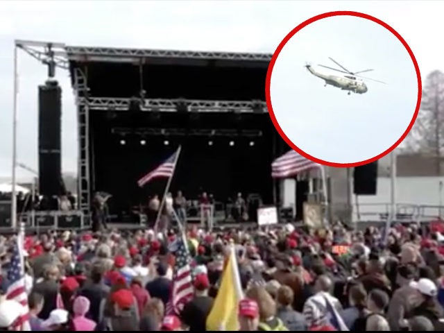 Watch: President Trump Flies over D.C. ‘Jericho March’ Aboard Marine One