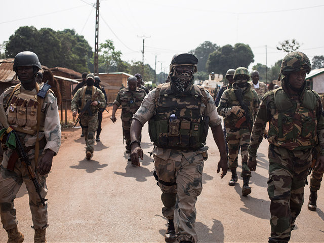 Soldiers of the Territorial Intervention Brigade 6 (BIT6) of the Central African Armed For