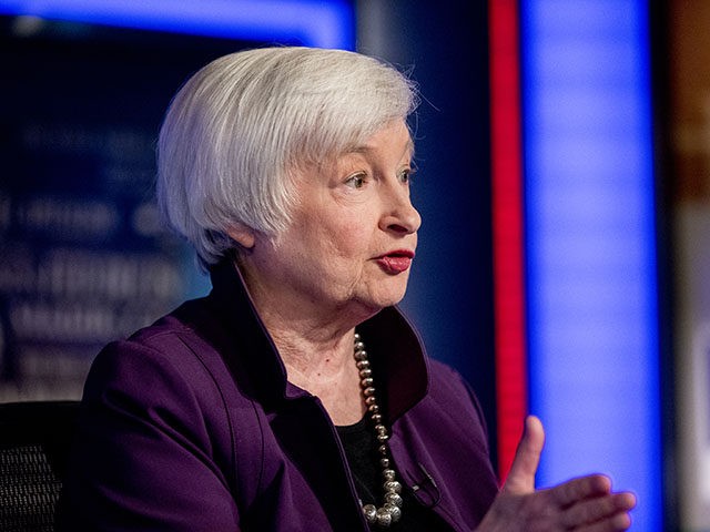 China inflation Former Fed Chair Janet Yellen appears for an interview with FOX Business Network guest anchor Jon Hilsenrath in the Fox Washington bureau, Wednesday, Aug. 14, 2019, in Washington. The interview will air this Friday at 9:30PM/ET on FOX Business Network's WSJ at Large with Gerry Baker. (AP Photo/Andrew …
