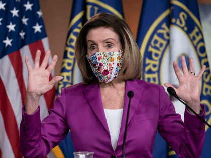 Speaker of the House Nancy Pelosi, D-Calif., holds a news conference on the day after viol