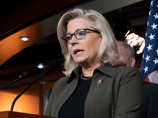 In this Dec. 17, 2019 file photo, Republican Conference chair Rep. Liz Cheney, R-Wyo., speaks with reporters at the Capitol in Washington. Sen. Anthony Bouchard, of Cheyenne, on Wednesday, Jan. 20, 2021 accused Cheney of being "out of touch" with Wyoming for her vote to impeach President Donald Trump in …