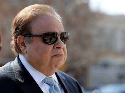 In this April 2, 2015, file photo, Dr. Salomon Melgen arrives at the Martin Luther King Jr. Federal Courthouse for his arraignment, in Newark, N.J. Sen. Bob Menendez's legal defense fund had paid for about $850,000 in legal expenses through March 31, the day before he was indicted on 14 …