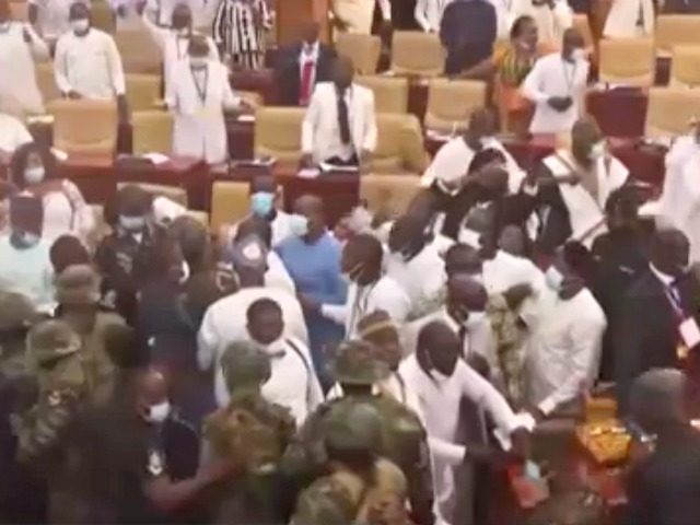 Chaos in Parliament of Ghana