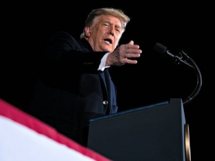 President Donald Trump speaks during a campaign rally for Sen. Kelly Loeffler, R-Ga., and